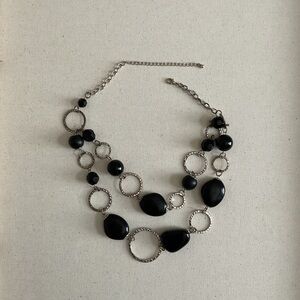 Black and Silver Beaded Necklace Timeless Jewelry